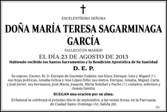 María Teresa Sagarminaga García